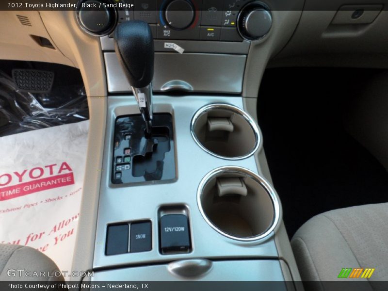  2012 Highlander  6 Speed ECT-i Automatic Shifter