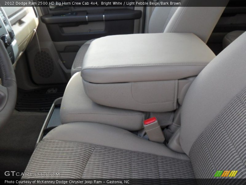 Bright White / Light Pebble Beige/Bark Brown 2012 Dodge Ram 2500 HD Big Horn Crew Cab 4x4