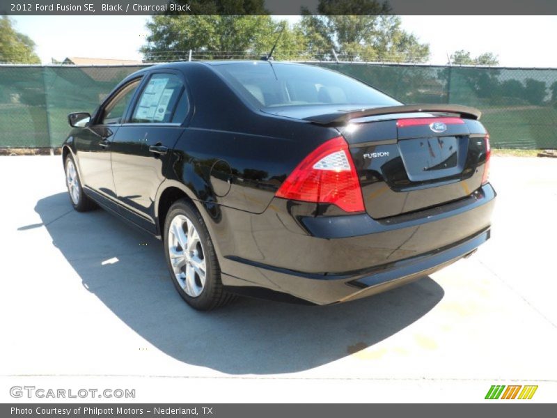 Black / Charcoal Black 2012 Ford Fusion SE
