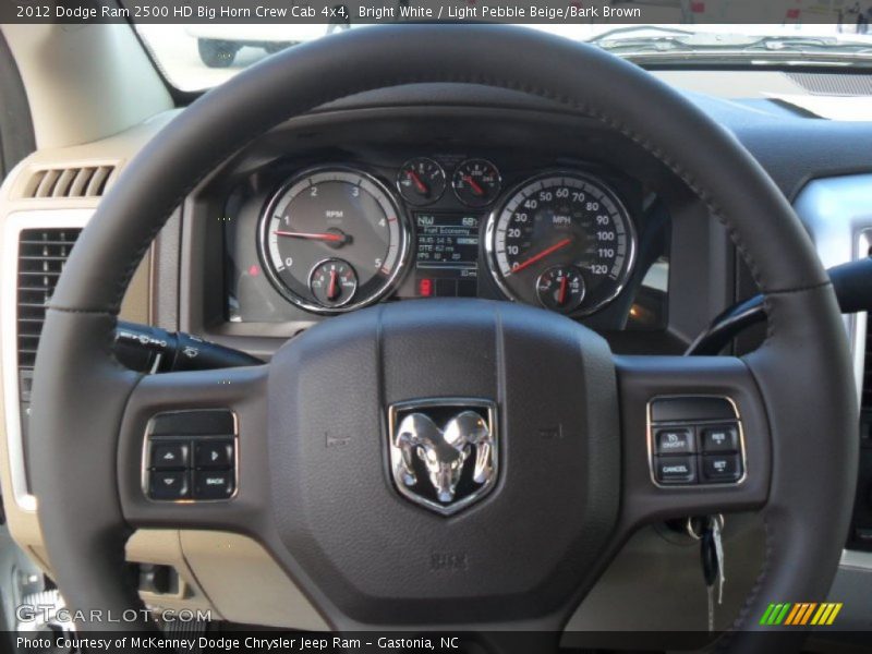  2012 Ram 2500 HD Big Horn Crew Cab 4x4 Steering Wheel