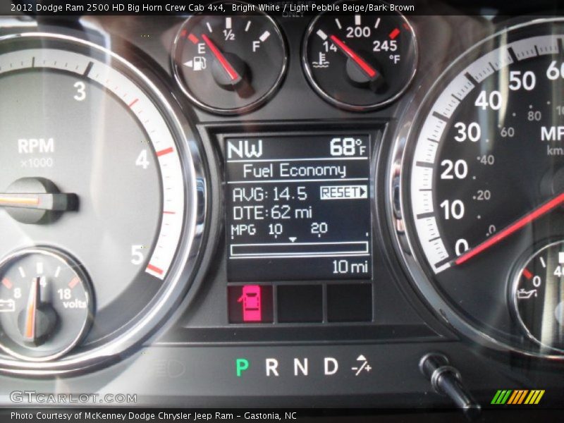 Bright White / Light Pebble Beige/Bark Brown 2012 Dodge Ram 2500 HD Big Horn Crew Cab 4x4