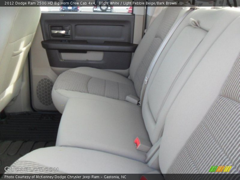 Bright White / Light Pebble Beige/Bark Brown 2012 Dodge Ram 2500 HD Big Horn Crew Cab 4x4