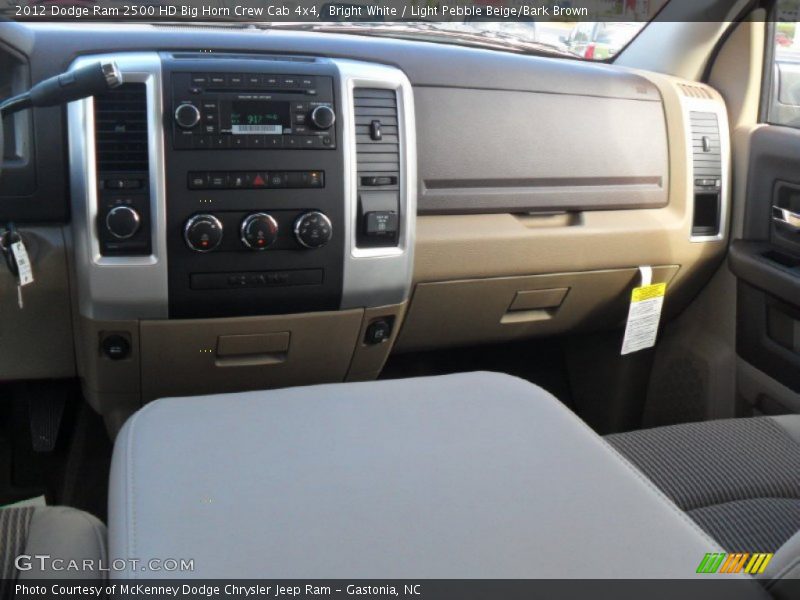 Bright White / Light Pebble Beige/Bark Brown 2012 Dodge Ram 2500 HD Big Horn Crew Cab 4x4