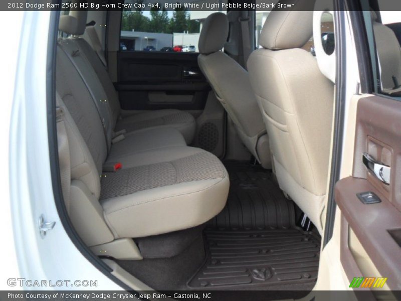 Bright White / Light Pebble Beige/Bark Brown 2012 Dodge Ram 2500 HD Big Horn Crew Cab 4x4