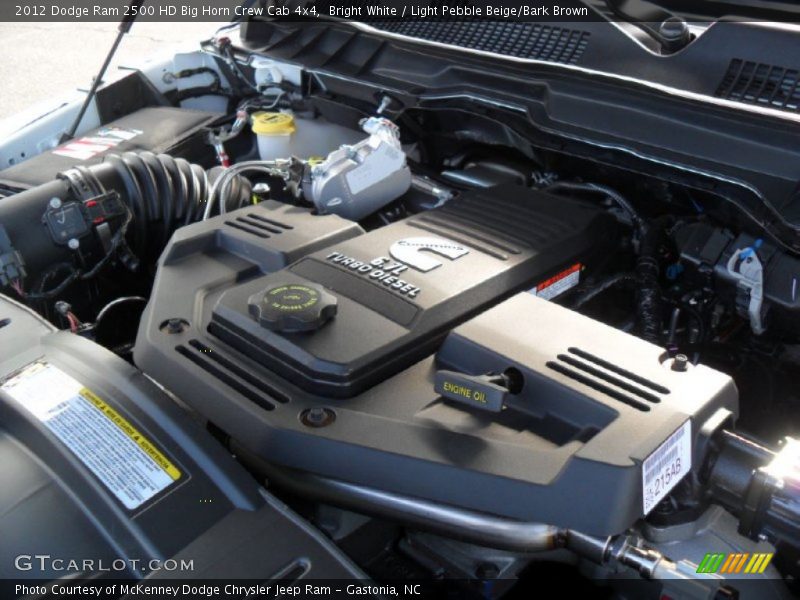  2012 Ram 2500 HD Big Horn Crew Cab 4x4 Engine - 6.7 Liter OHV 24-Valve Cummins VGT Turbo-Diesel Inline 6 Cylinder