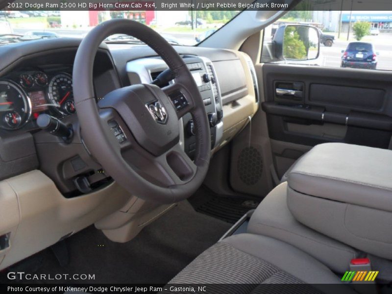  2012 Ram 2500 HD Big Horn Crew Cab 4x4 Light Pebble Beige/Bark Brown Interior
