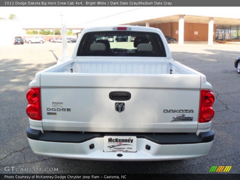 Bright White / Dark Slate Gray/Medium Slate Gray 2011 Dodge Dakota Big Horn Crew Cab 4x4