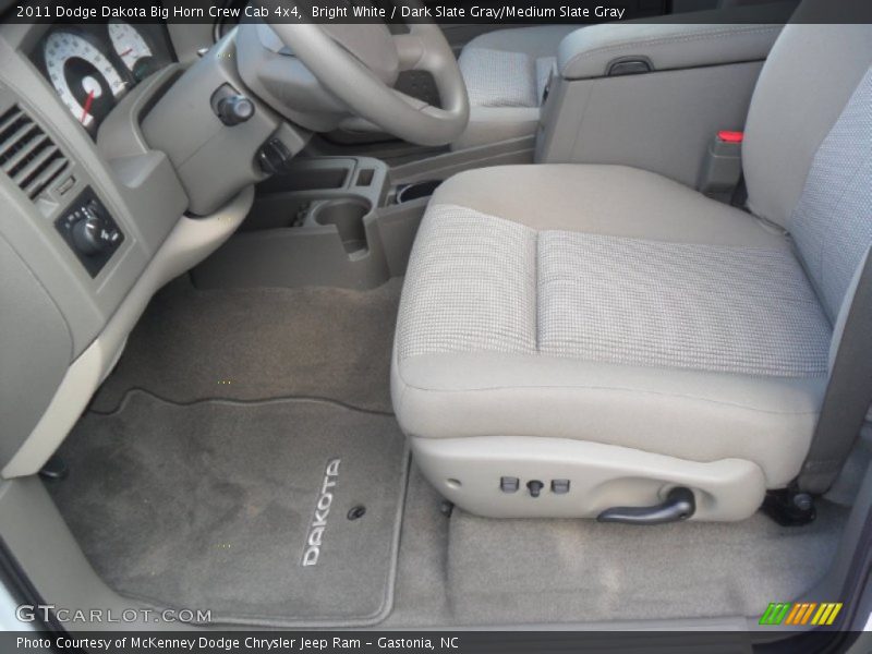 Bright White / Dark Slate Gray/Medium Slate Gray 2011 Dodge Dakota Big Horn Crew Cab 4x4
