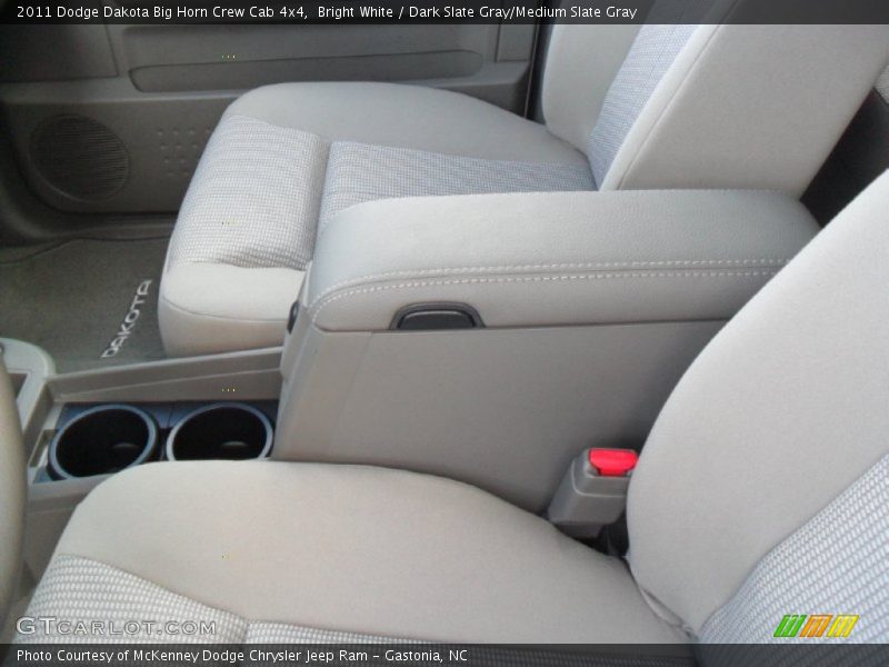 Bright White / Dark Slate Gray/Medium Slate Gray 2011 Dodge Dakota Big Horn Crew Cab 4x4