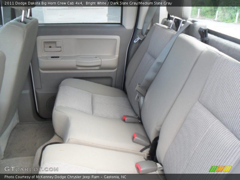 Bright White / Dark Slate Gray/Medium Slate Gray 2011 Dodge Dakota Big Horn Crew Cab 4x4