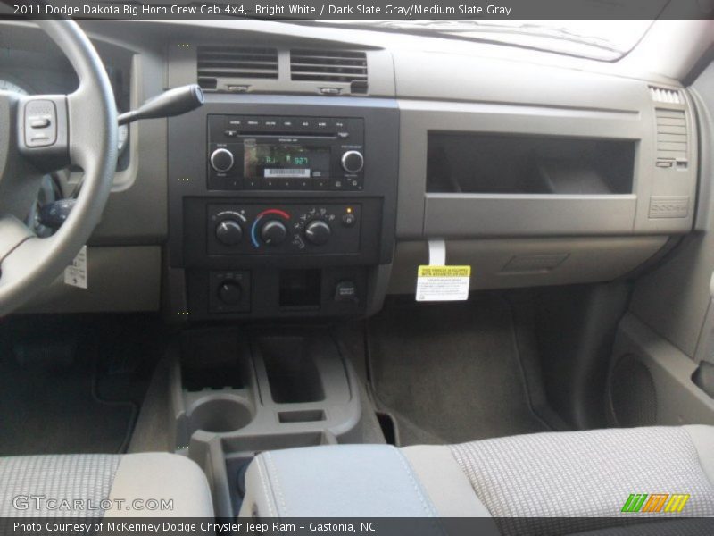 Bright White / Dark Slate Gray/Medium Slate Gray 2011 Dodge Dakota Big Horn Crew Cab 4x4