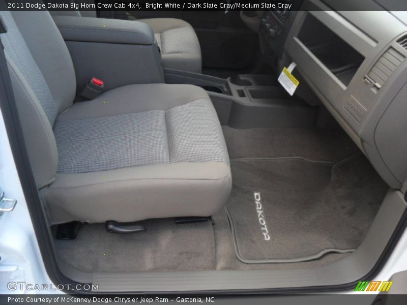 Bright White / Dark Slate Gray/Medium Slate Gray 2011 Dodge Dakota Big Horn Crew Cab 4x4