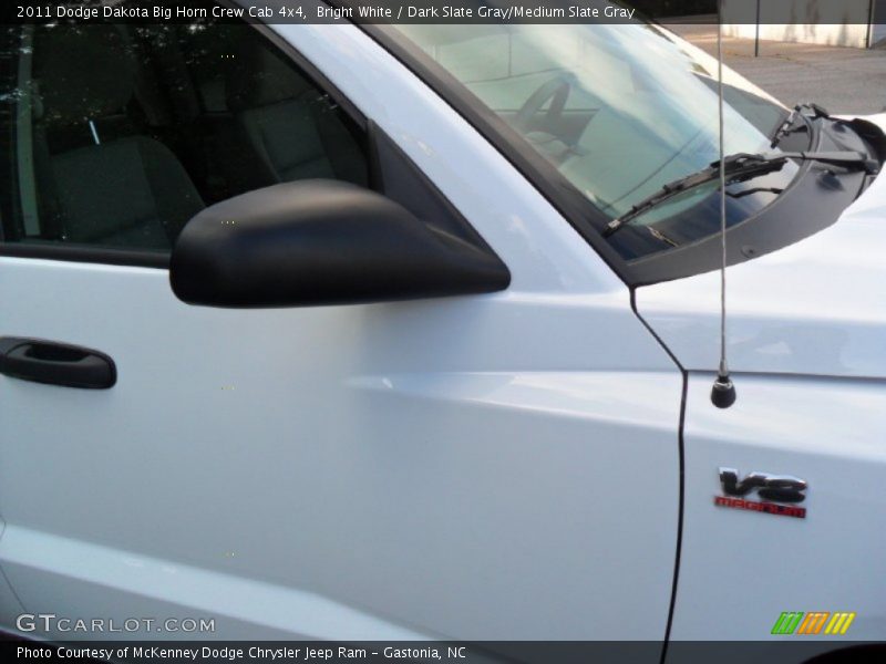 Bright White / Dark Slate Gray/Medium Slate Gray 2011 Dodge Dakota Big Horn Crew Cab 4x4