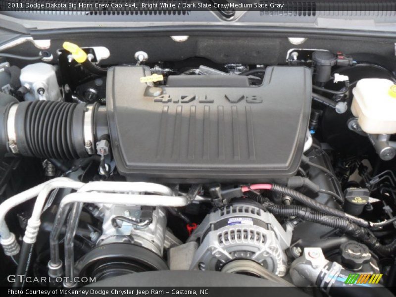  2011 Dakota Big Horn Crew Cab 4x4 Engine - 3.7 Liter SOHC 12-Valve Magnum V6