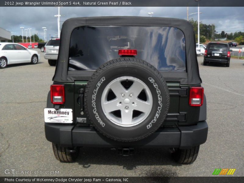 Natural Green Pearl / Black 2012 Jeep Wrangler Unlimited Sport S 4x4