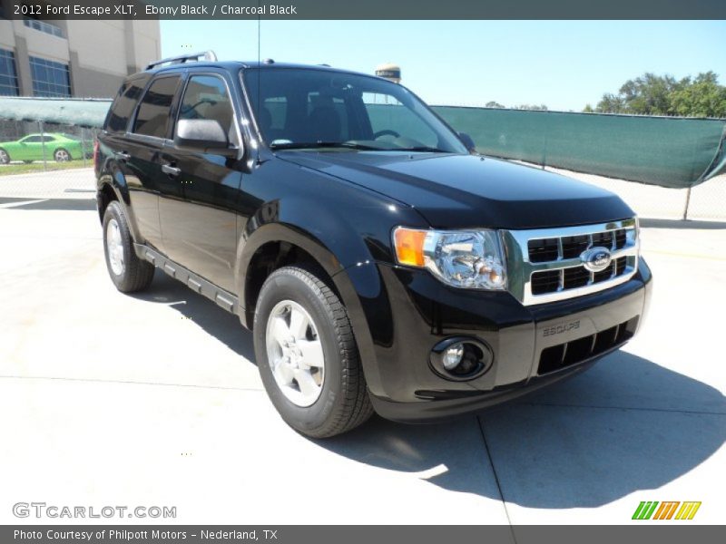 Ebony Black / Charcoal Black 2012 Ford Escape XLT