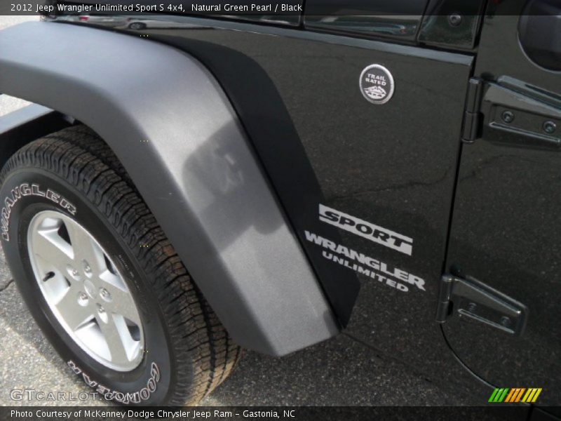 Natural Green Pearl / Black 2012 Jeep Wrangler Unlimited Sport S 4x4