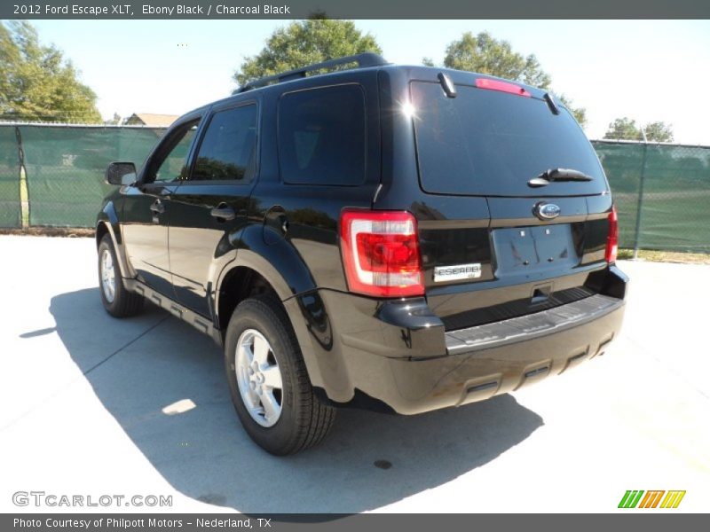 Ebony Black / Charcoal Black 2012 Ford Escape XLT