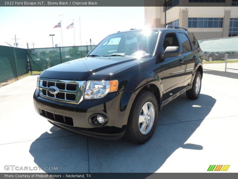 Ebony Black / Charcoal Black 2012 Ford Escape XLT