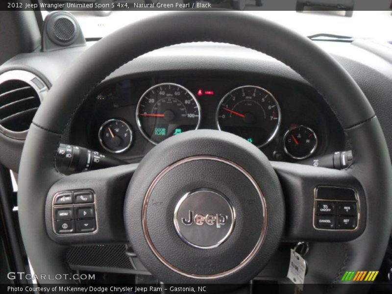 Natural Green Pearl / Black 2012 Jeep Wrangler Unlimited Sport S 4x4