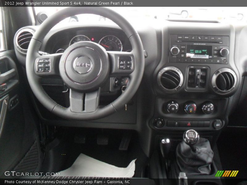 Natural Green Pearl / Black 2012 Jeep Wrangler Unlimited Sport S 4x4