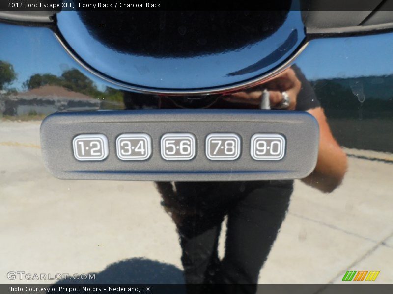 Ebony Black / Charcoal Black 2012 Ford Escape XLT