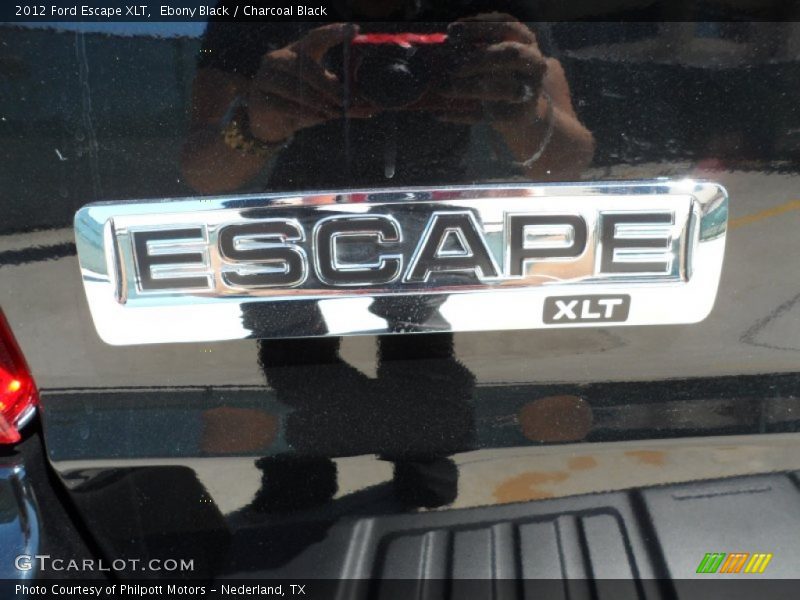 Ebony Black / Charcoal Black 2012 Ford Escape XLT