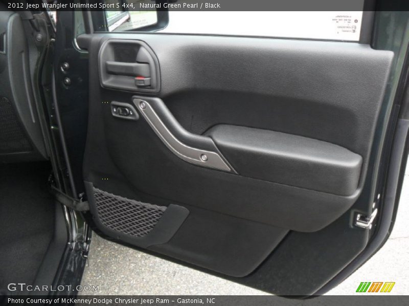 Natural Green Pearl / Black 2012 Jeep Wrangler Unlimited Sport S 4x4