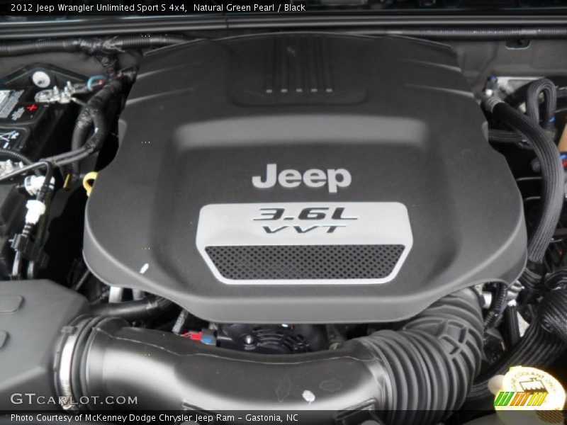  2012 Wrangler Unlimited Sport S 4x4 Engine - 3.6 Liter DOHC 24-Valve VVT Pentastar V6