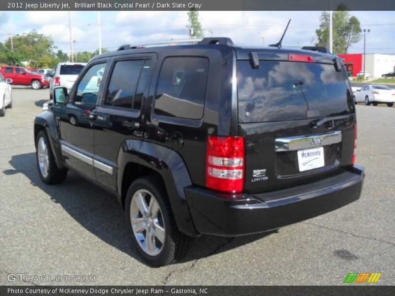 Brilliant Black Crystal Pearl / Dark Slate Gray 2012 Jeep Liberty Jet