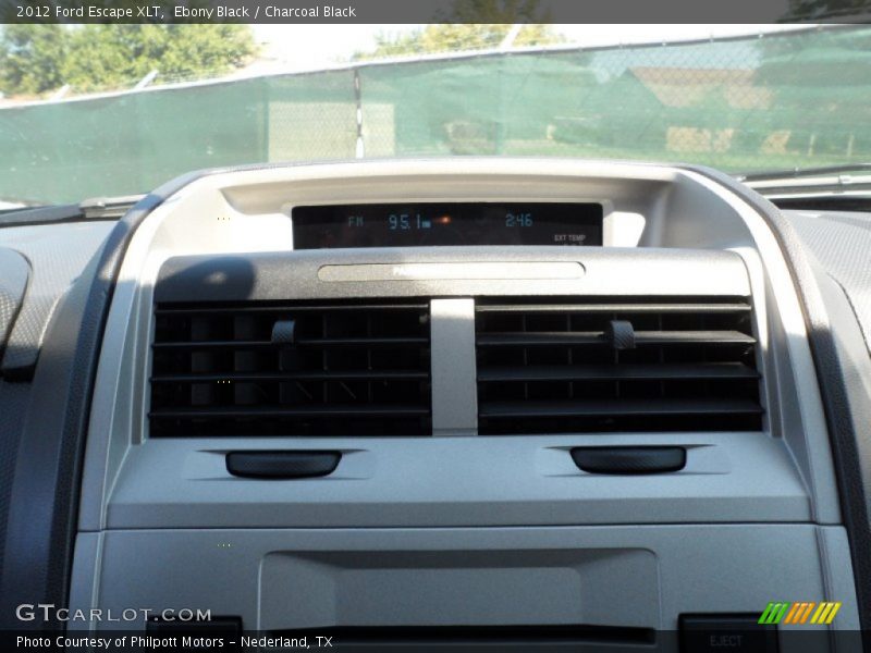Ebony Black / Charcoal Black 2012 Ford Escape XLT