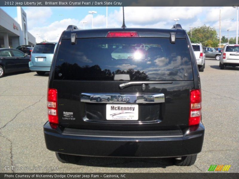 Brilliant Black Crystal Pearl / Dark Slate Gray 2012 Jeep Liberty Jet