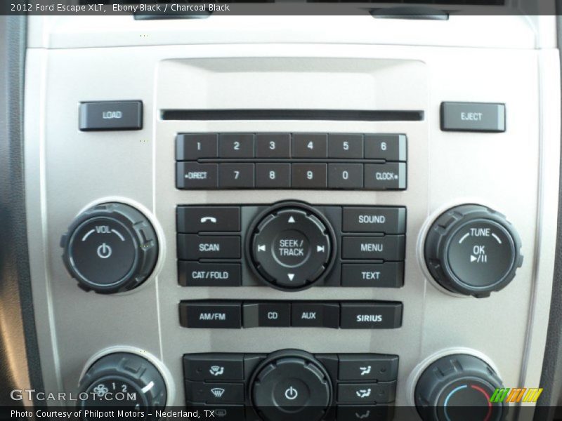 Ebony Black / Charcoal Black 2012 Ford Escape XLT