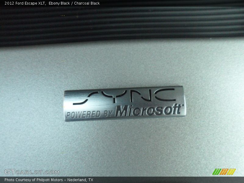 Ebony Black / Charcoal Black 2012 Ford Escape XLT