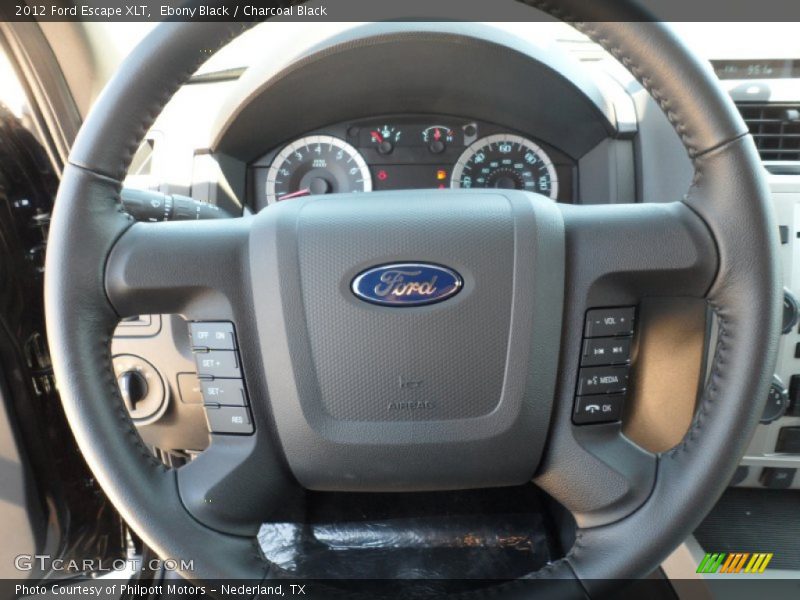 Ebony Black / Charcoal Black 2012 Ford Escape XLT