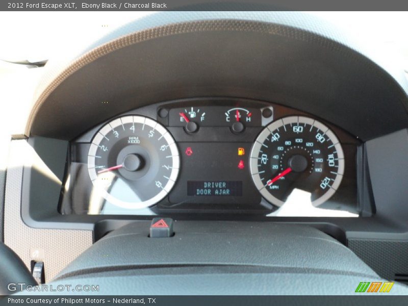 Ebony Black / Charcoal Black 2012 Ford Escape XLT