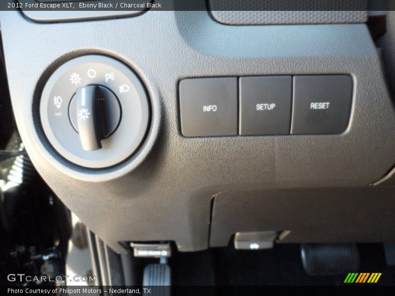 Ebony Black / Charcoal Black 2012 Ford Escape XLT