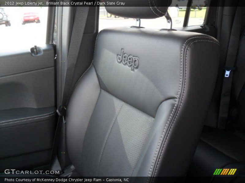 Brilliant Black Crystal Pearl / Dark Slate Gray 2012 Jeep Liberty Jet