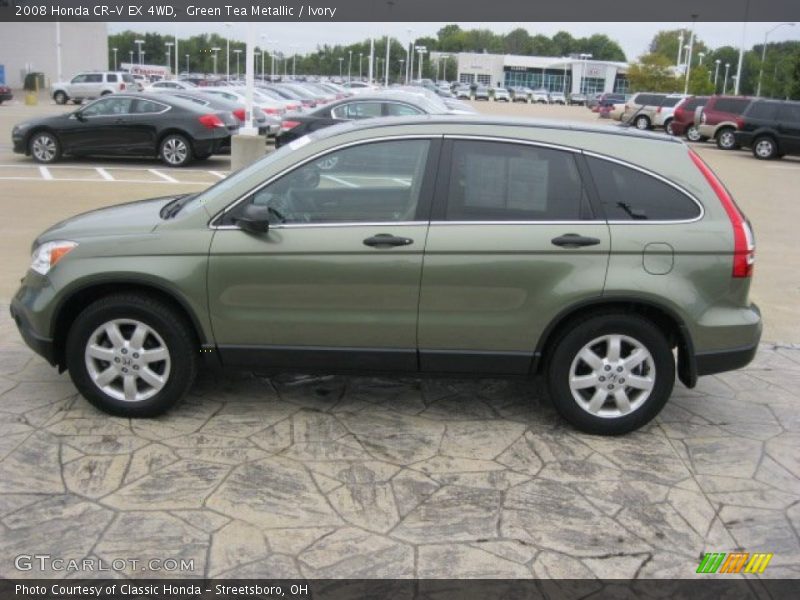 Green Tea Metallic / Ivory 2008 Honda CR-V EX 4WD