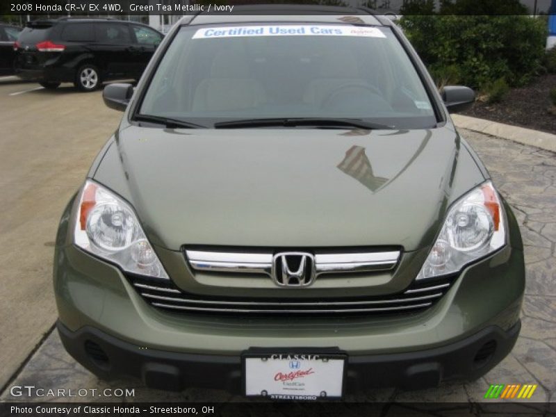 Green Tea Metallic / Ivory 2008 Honda CR-V EX 4WD