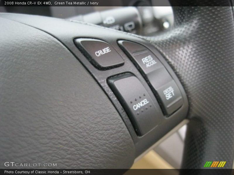 Green Tea Metallic / Ivory 2008 Honda CR-V EX 4WD
