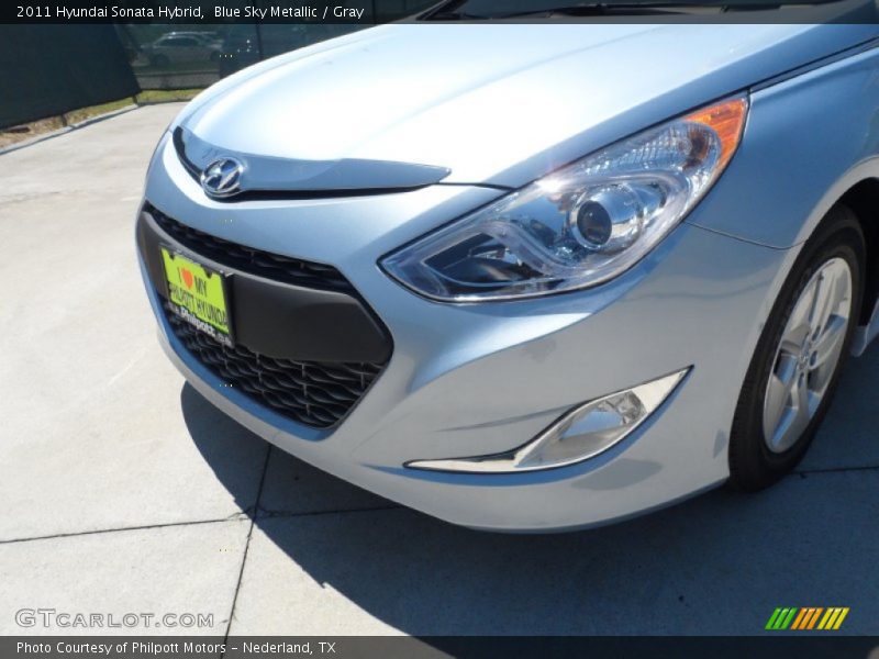 Blue Sky Metallic / Gray 2011 Hyundai Sonata Hybrid