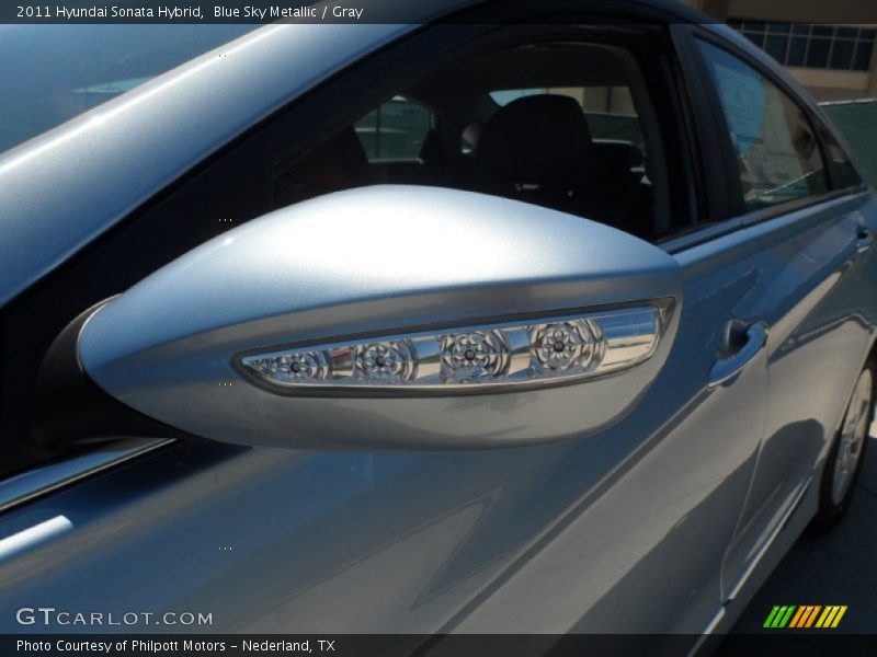 Blue Sky Metallic / Gray 2011 Hyundai Sonata Hybrid