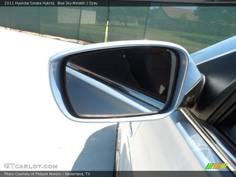 Blue Sky Metallic / Gray 2011 Hyundai Sonata Hybrid