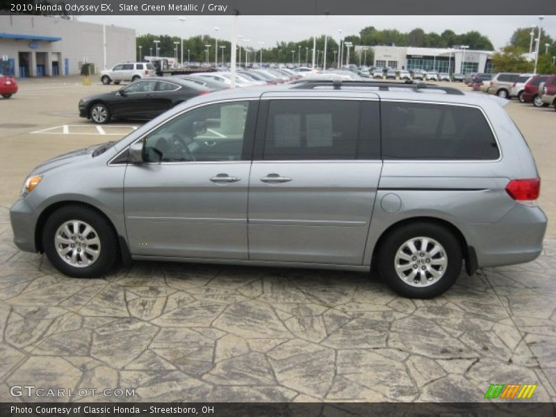 Slate Green Metallic / Gray 2010 Honda Odyssey EX