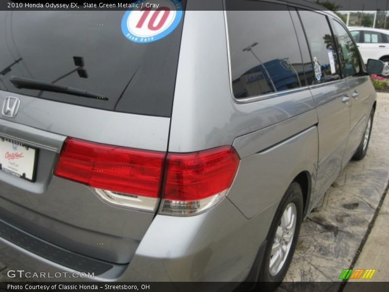 Slate Green Metallic / Gray 2010 Honda Odyssey EX