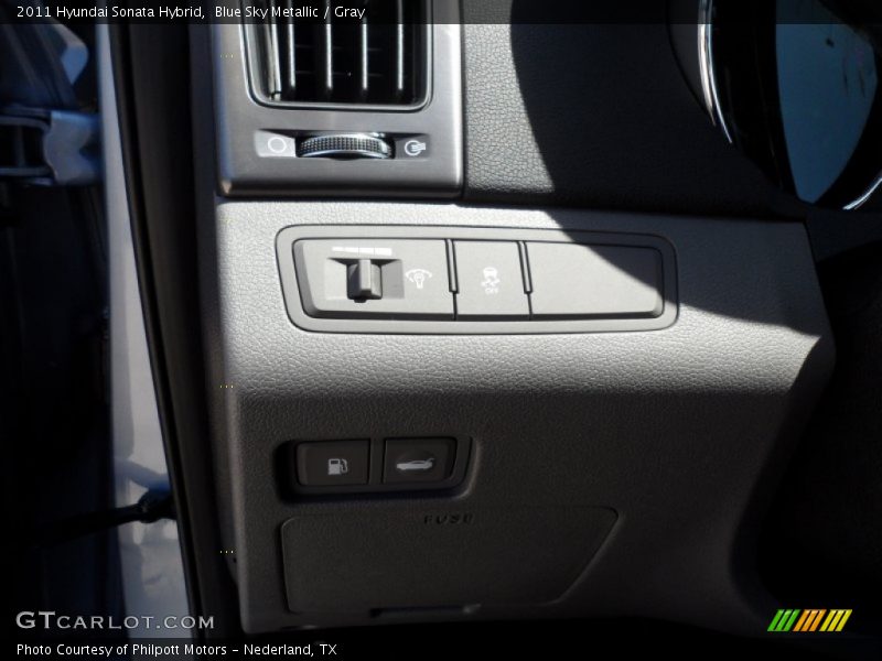 Blue Sky Metallic / Gray 2011 Hyundai Sonata Hybrid
