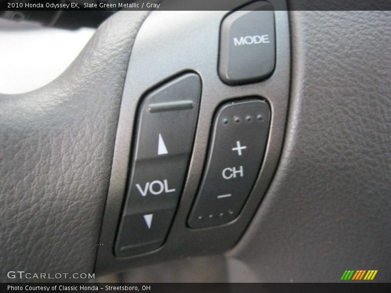 Slate Green Metallic / Gray 2010 Honda Odyssey EX
