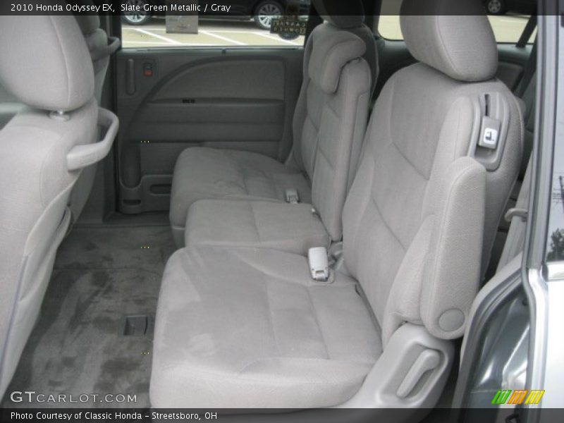 Slate Green Metallic / Gray 2010 Honda Odyssey EX