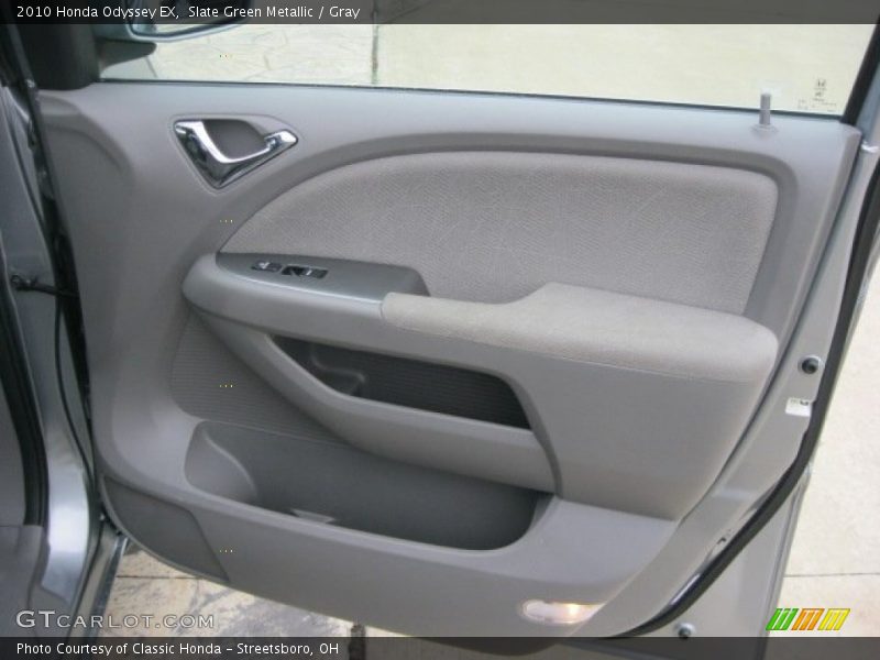 Slate Green Metallic / Gray 2010 Honda Odyssey EX